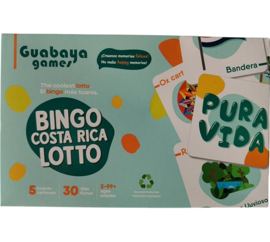 DIDACTICO BINGO COSTA RICA LOTTO GUAYABA GAMES
