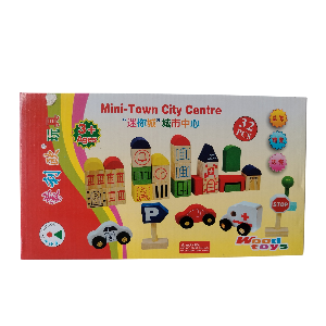 DIDACTICO BLOCKS DE CONSTRUCCIÓN DE CIUDAD EN CAJA. 28X16CM  DD1179