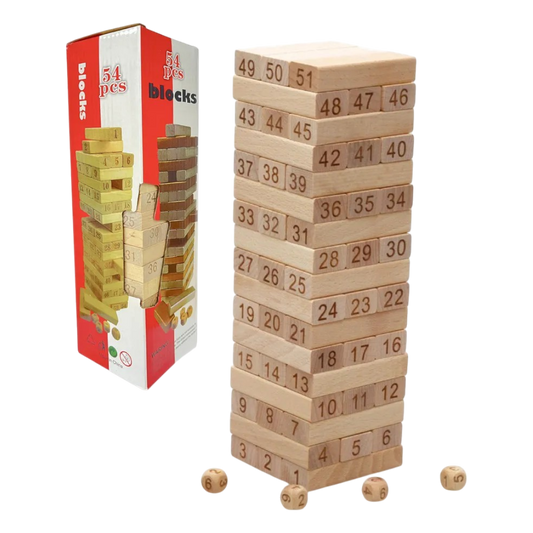 JENGA MADERA NATURAL 22-30CM