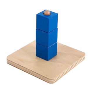 DIDACTICO CUBOS MADERA CON BARRA VERTICAL