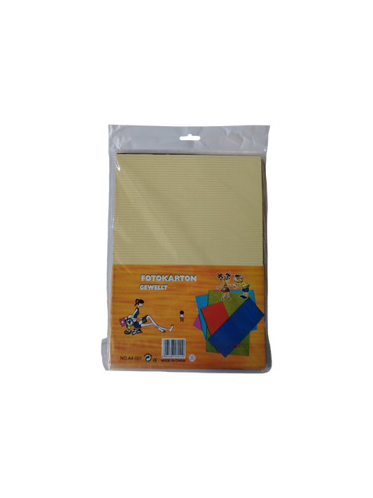 CARTULINA CORRUGADA MAREFA T/CARTA (PAQ 10)