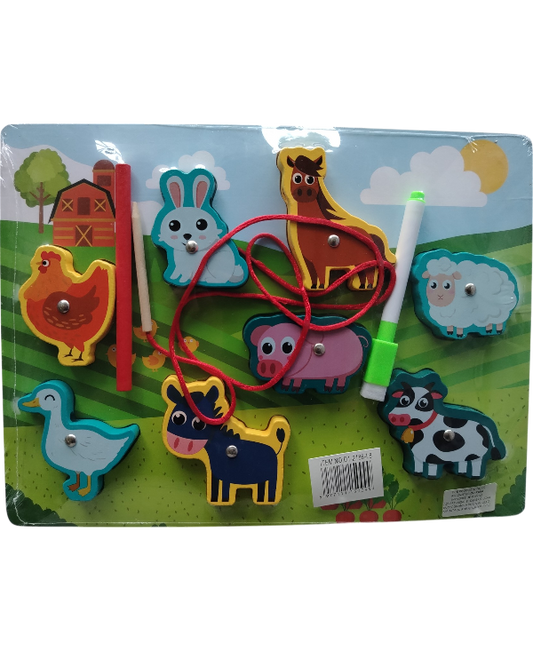 DIDACTICO JUEGO DE PESCA CON ENCASTRE DE ANIMALES DD1506