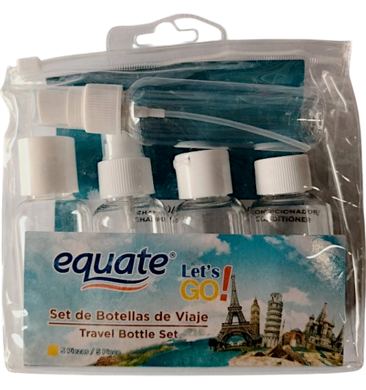 COLECCION DE BOTELLAS PLASTICAS DE VIAJE SET