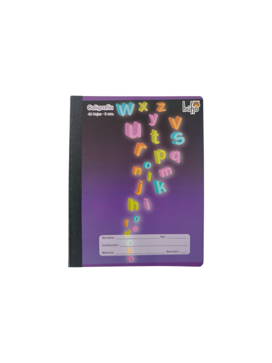 CUADERNO DE CALIGRAFIA BUHO 3MM 40 HOJAS (16 X 21 CM)