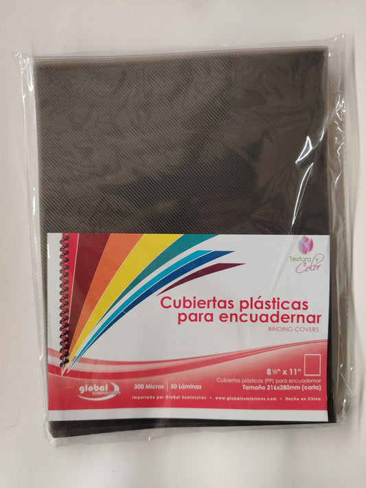 CUBIERTA P/ ENCUADERNAR T/CARTA AHUMADO 50s