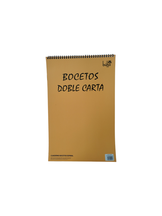 CUADERNO DE DIBUJO BUHO 50 HOJAS ( 28 X 43 CM)