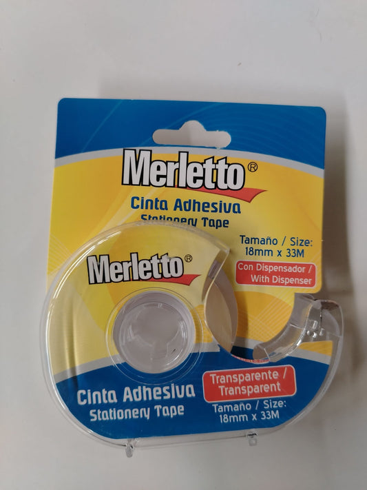 CINTA TRANSP. C/DISPENSADOR MERLETTO