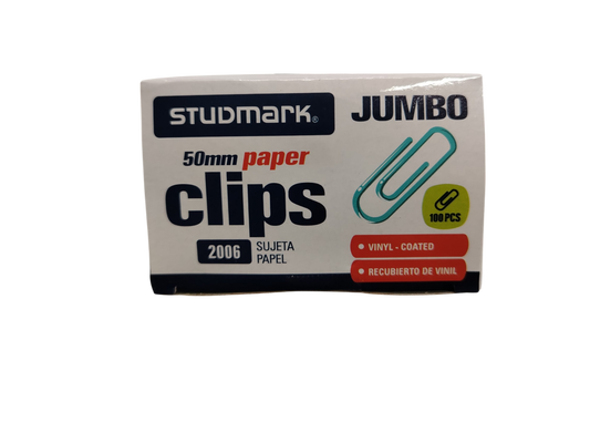 CLIP COLORES JUMBO 50 mm STUDMARK (100 PZA)
