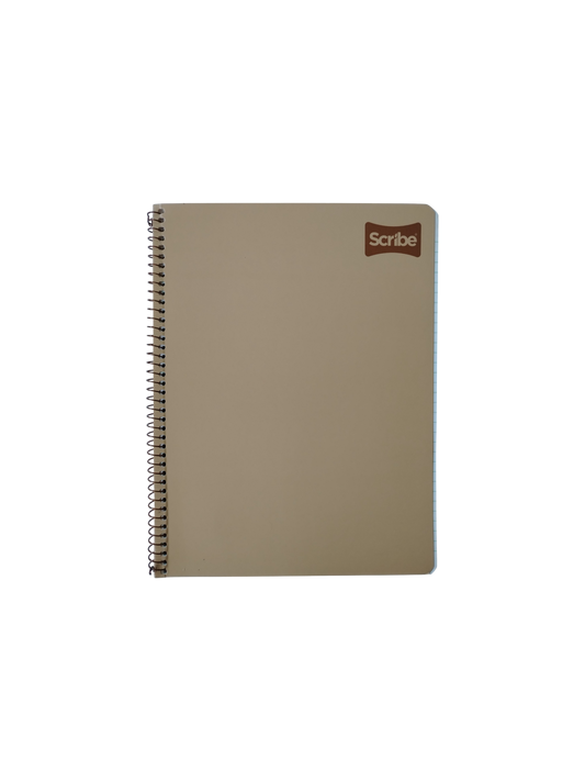 CUADERNO RESORTE SCRIBE KRAFT 70H 20CM X 26.25CM