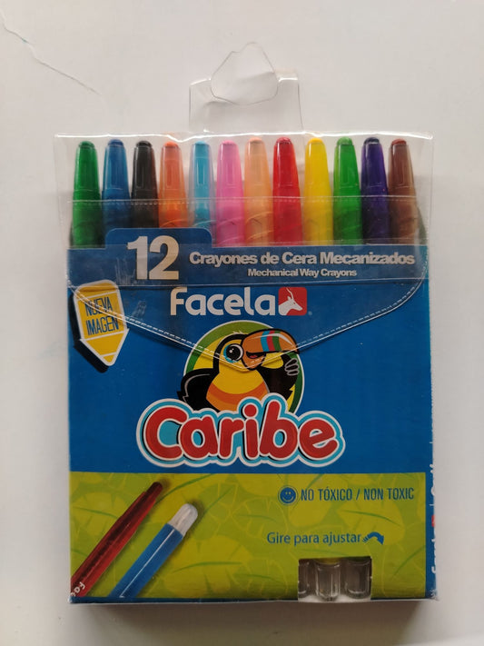 CRAYON MECANIZADO FACELA CERA 12s
