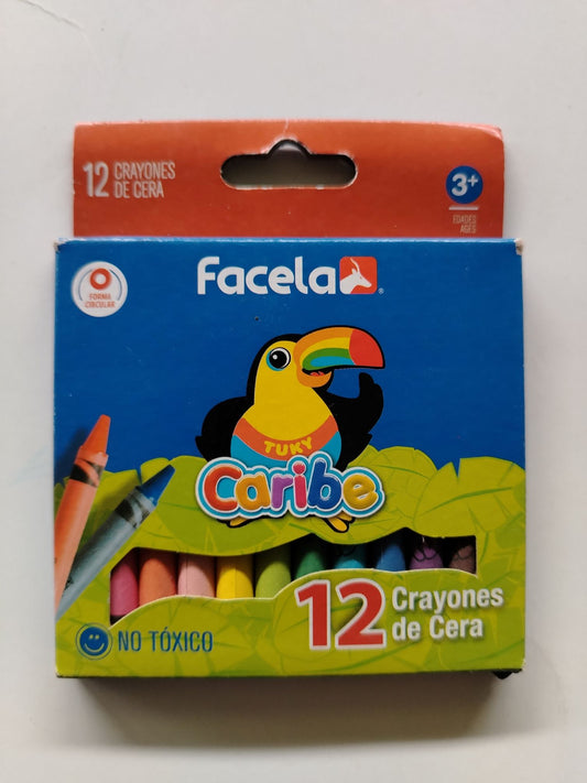 CRAYON DE CERA FACELA 12s