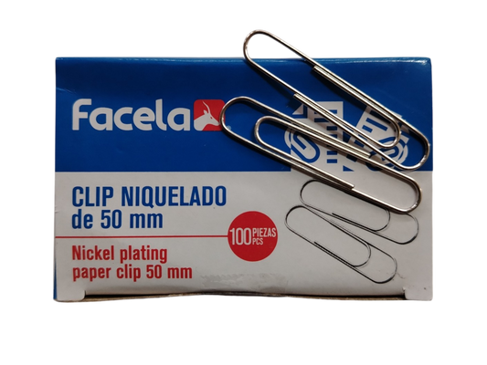 CLIP NIQUELADO FACELA 50MM