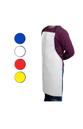 DELANTAL DE LONA VAROSA 85X110 BLANCO