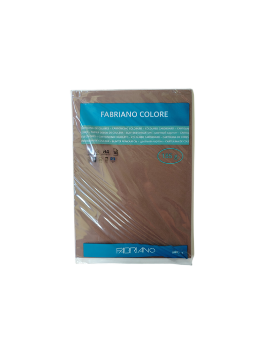 CARTULINA FABRIANO T/A4 MARRON 10s