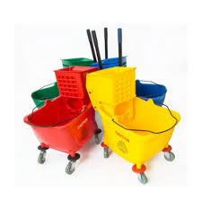 CUBETA EXPRIMIDORA DE 36 LT AMARILLA 8936Y