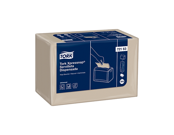 SERVILLETA TORK NAPK TORRE XPRESSNAP UNIVERSAL NATURAL 250HS 24s 72912400