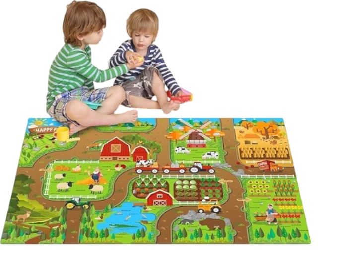 DIDACTICO ALFOMBRA 110x160 CM GRANJA, DINO O CIUDAD