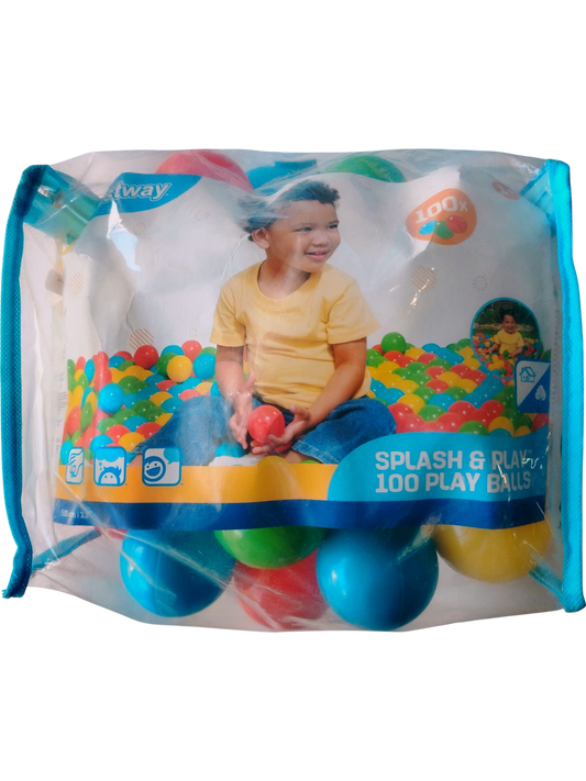BOLSA GRANDE DE BOLAS DE COLORES 100 UNIDADES PISCINA