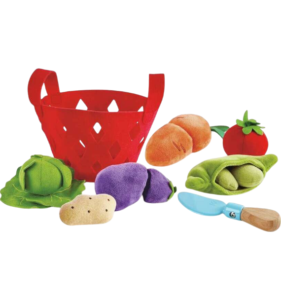 CANASTA DE VEGETALES-FRUTAS DE TELA