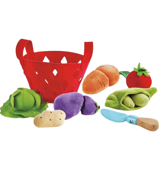 CANASTA DE VEGETALES-FRUTAS DE TELA