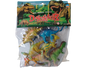 SET DE DINOSAURIOS EN BOLSA WORLD DINO X6 15CM  KA1081