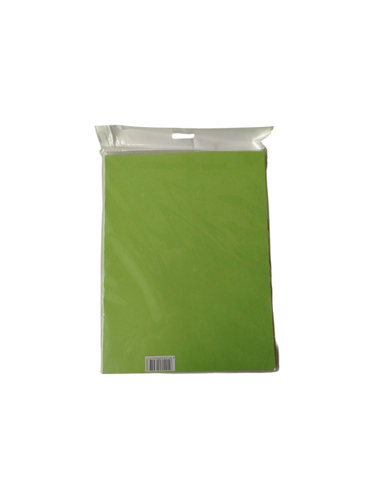 CARTULINA P/EMPASTAR 220 GR VERDE LIMON PAQ 25s