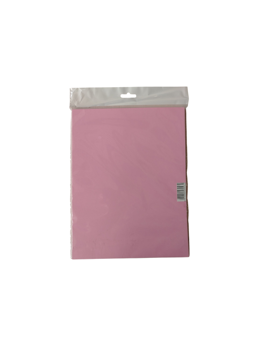CARTULINA P/EMPASTAR 220 GR ROSADO PAQ 25s