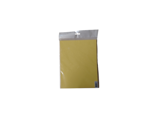 CARTULINA P/EMPASTAR 220 GR AMARILLO PAQ 25s