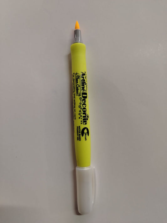 MARCADOR ARTLINE DECORITE AMARILLO NEON PTA PINCEL