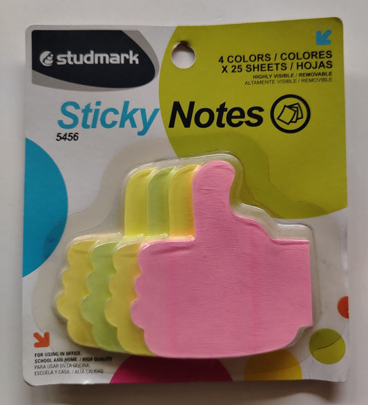 NOTA ADHESIVA STUDMARK  MANO NEON 100H