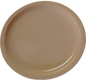 PLATO PLANO EXTENDIDO MELAMINA BEIGE/BLANCO REDONDO 9"