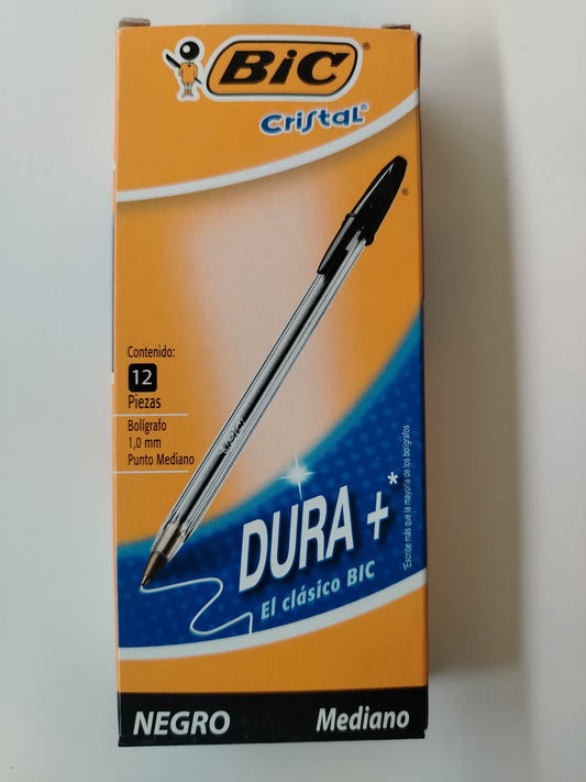BOLIGRAFO BIC CRISTAL MEDIUM NEGRO