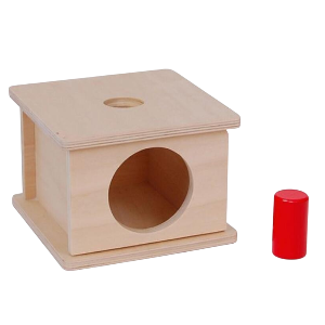 DIDACTICO CAJA IMBUCARE CILINDROS, TRI Y PRISMAS MONTESSORI