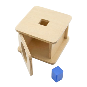DIDACTICO CAJA IMBUCARE CILINDROS, TRI Y PRISMAS MONTESSORI