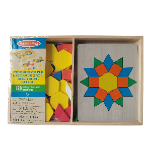JUEGO DE BLOQUES MAGNETICOS CON PATRONES TANGRAMA PATTERNS MELISSA AND DOUG