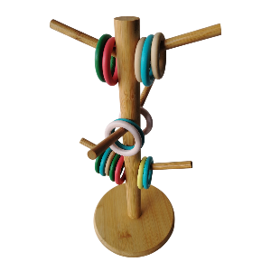 JUEGO DE CLASIFICADOR SORTING HELPER BUILDING RINGS PASTEL