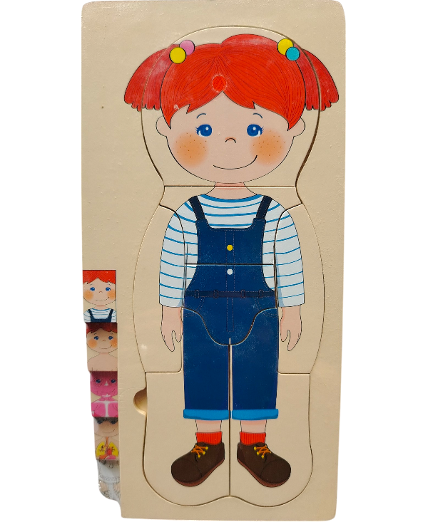 ROMPECABEZAS DE MADERA DE NIÑA CAPAS ANATOMICAS DD1467