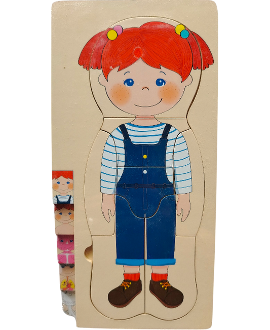 ROMPECABEZAS DE MADERA DE NIÑA CAPAS ANATOMICAS DD1467