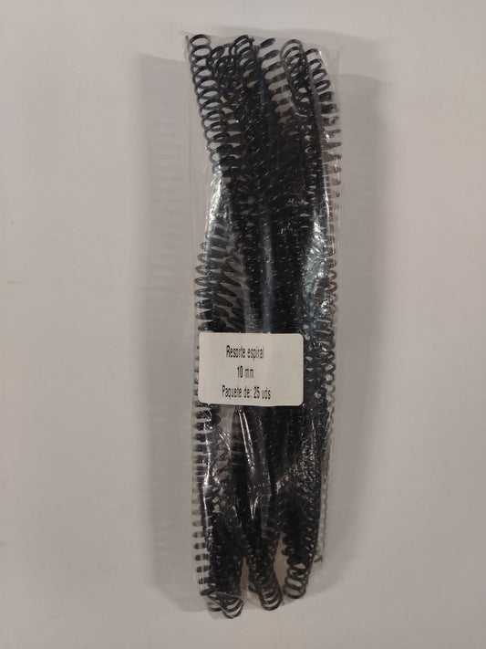 RESORTE ESPIRAL  NEGRO 10MM
