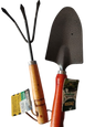 DIDACTICO JUEGO DE HERRAMIENTAS PARA JARDINERIA MANGO MADERA 3und