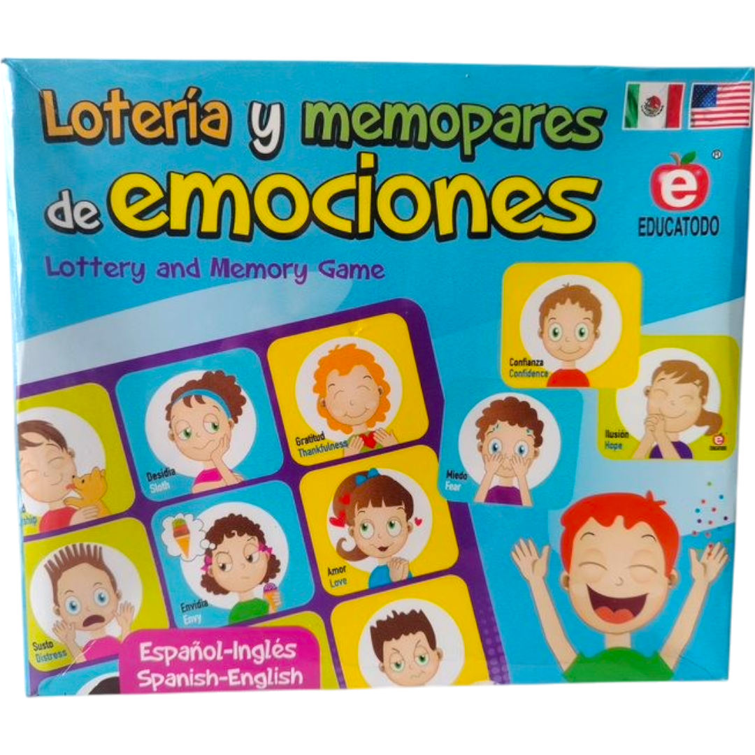 LOTERIA Y MEMOPARES DE EMOCIONES EDU