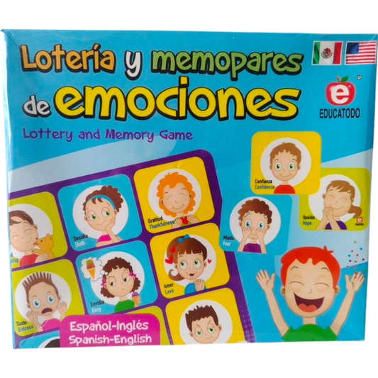 LOTERIA Y MEMOPARES DE EMOCIONES EDU