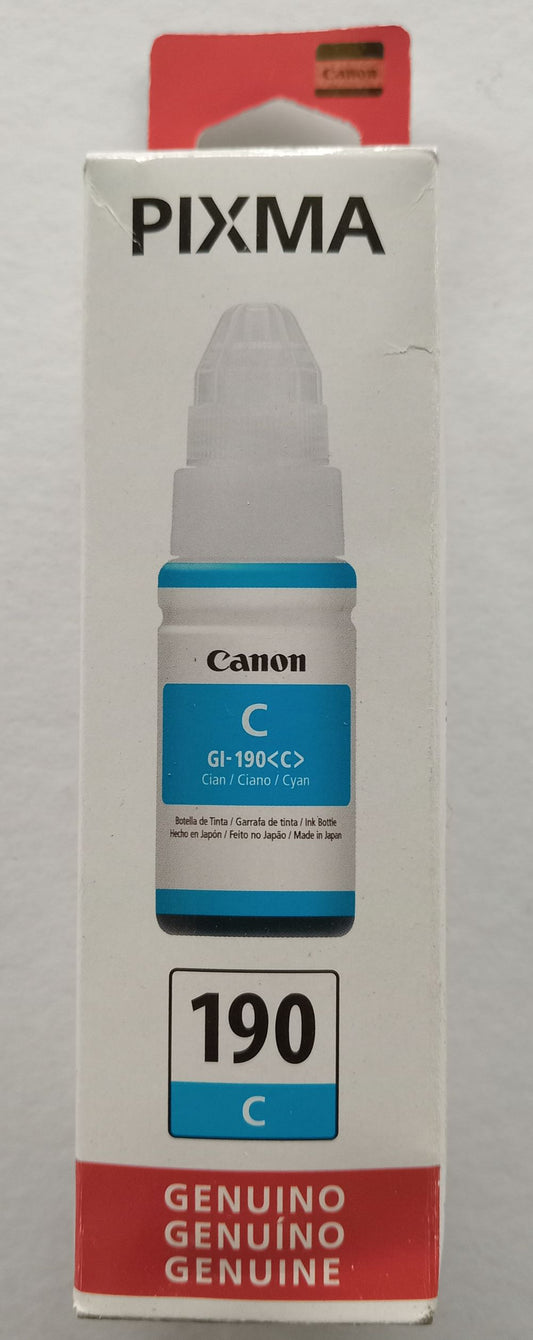 BOTELLA CANON GI-190 CYAN/70ML