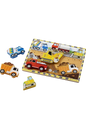 ROMPECABEZAS ENSARTE VEHICULOS CONSTRUCCION MELISSA AND DOUG X6