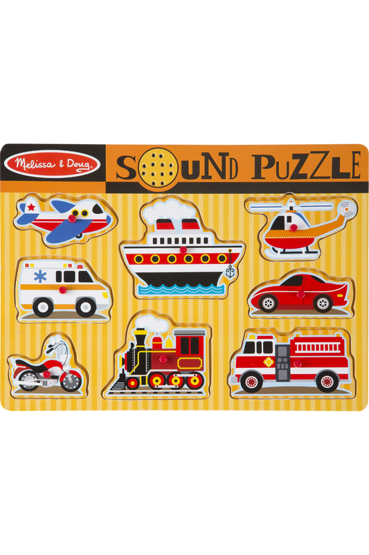 ROMPECABEZAS CON SONIDO DE VEHICULOS X8 MELISSA AND DOUG