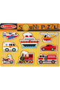 ROMPECABEZAS CON SONIDO DE VEHICULOS X8 MELISSA AND DOUG