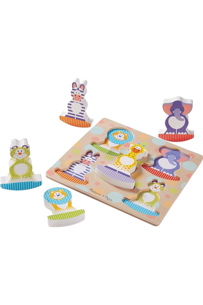 ROMPECABEZAS GRANJA-SALVAJES SAFARI MCDONALD MELISSA AND DOUG CHUNKY
