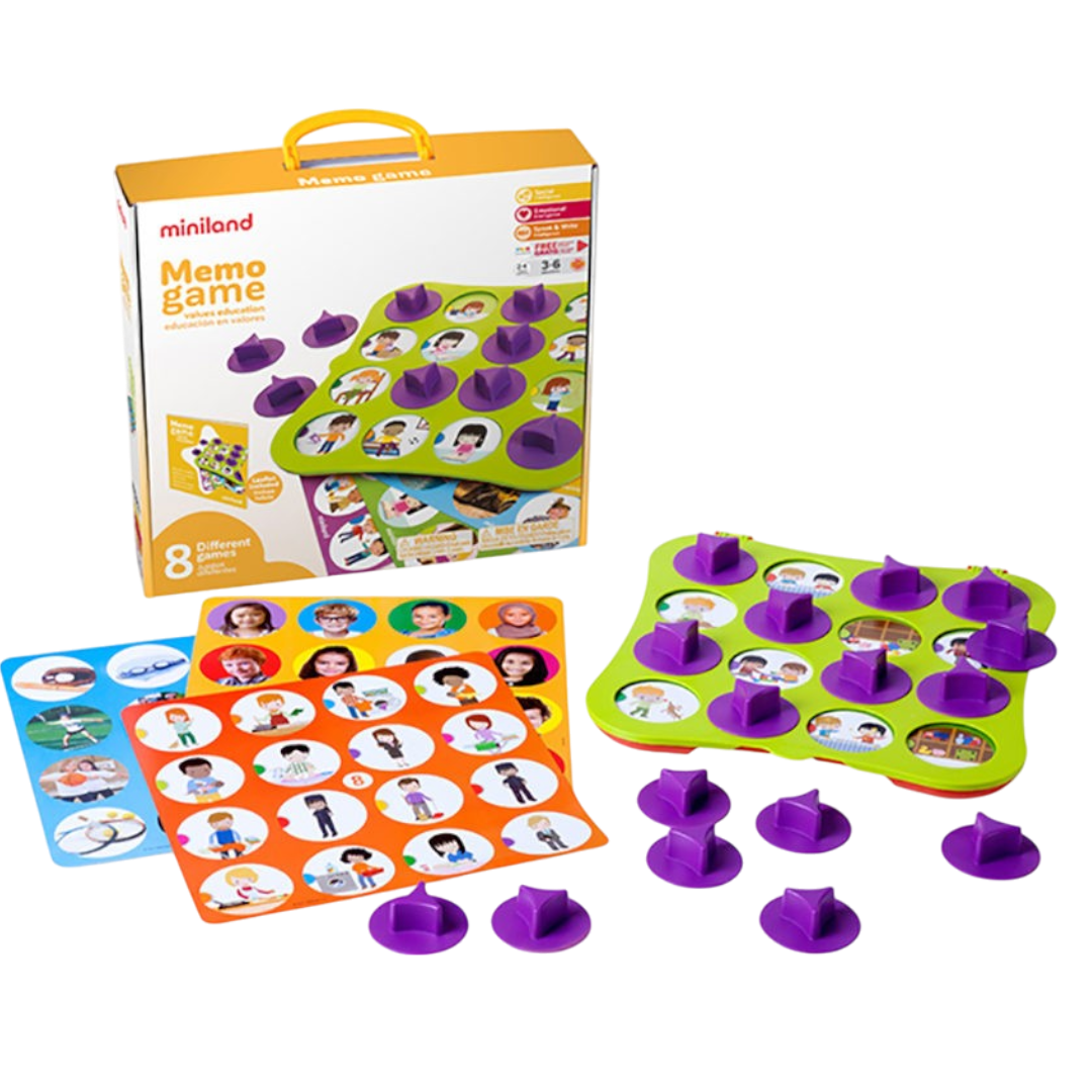 JUEGO MEMORIA EDUCACION EN VALORES MINILAND