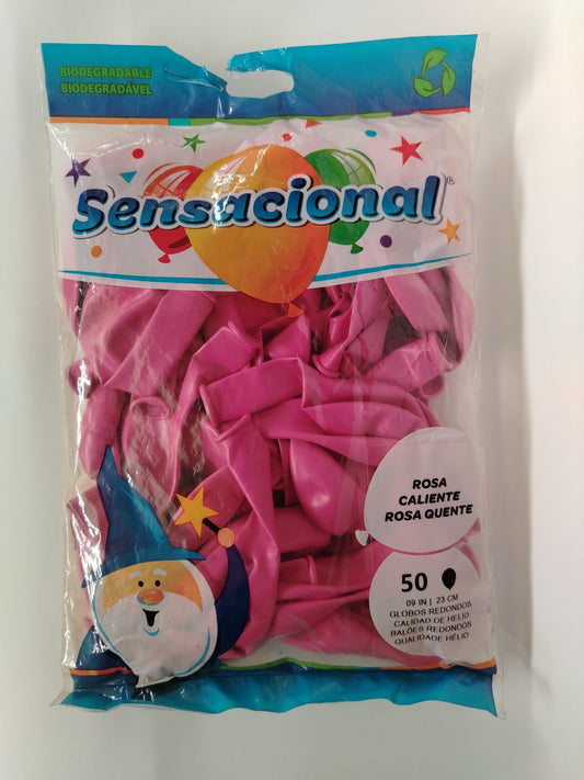 GLOBO #9 SENSACIONAL ROSA CALIENTE 50UND
