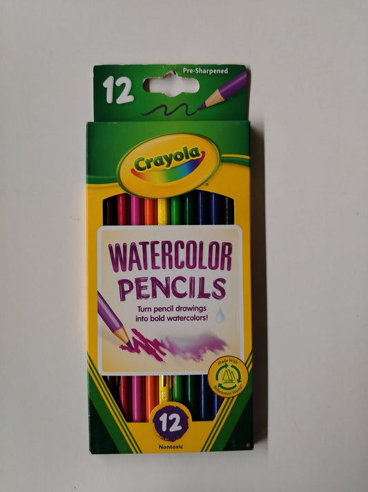 CAJA LAPIZ ACUARELABLE  CRAYOLA 12 COLORES